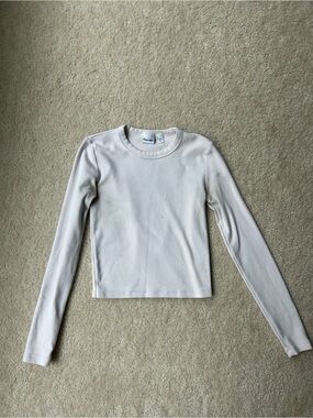Aritzia Long-Sleeve Baby Pink Top